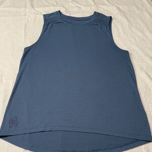 Peloton Women's Slate Blue Muscle Tee Tank Top size L
